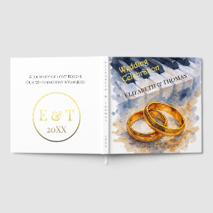  Gold Rose  Rings  Timeless Sophisticated Elegant Guest Book