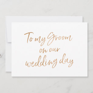 Gold Rose To my Groom