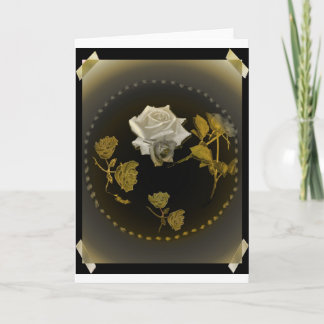 Gold Roses Card