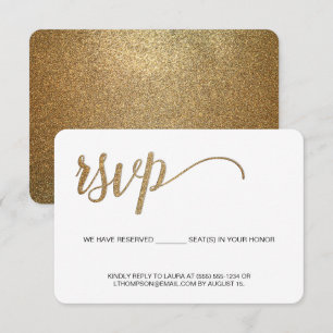 Gold RSVP Script sans envoi Siège réservé