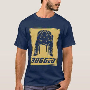 gold Rugged Man Holding Head Thinking Man T-Shirt