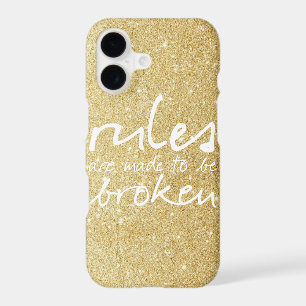 Gold Rules Are Made To Be Broken iPhone 7 Case