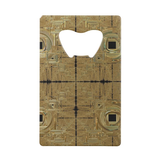 Gold Rush Bottle Opener Credit Card Bottle Opener (Front)