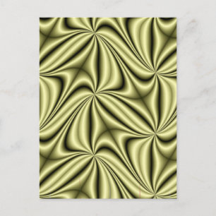 Gold Rush Hologram Fractal Postcard