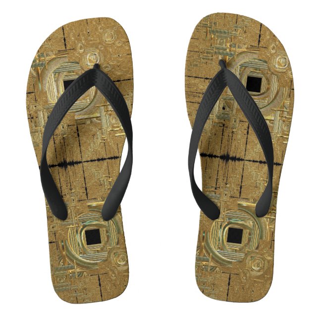 Gold Rush Thongs (Footbed)