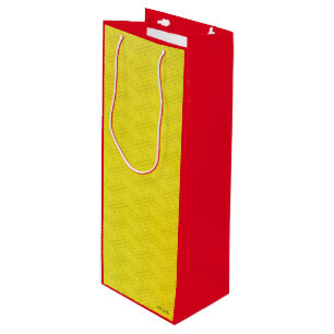 GOLD SAAYAGATA (JAPANESE PATTERN) WINE GIFT BAG
