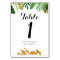 Gold safari animal Modern Table Number