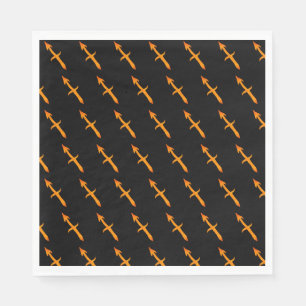 Gold Sagittarius Zodiac Astrology Sign Custom Napkin