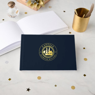 Gold Sail Ship Guest Book
