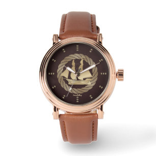 Gold Sailing Ship Watch