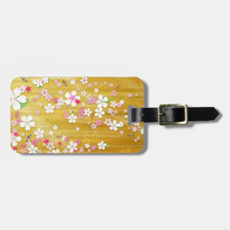 Gold Sakura Kimono :: Luggage Tag