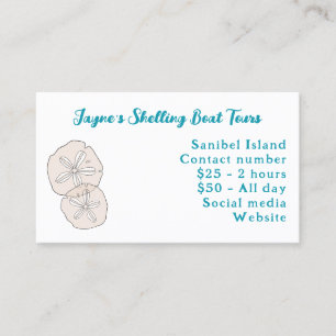 Gold Sand Dollar Business Card