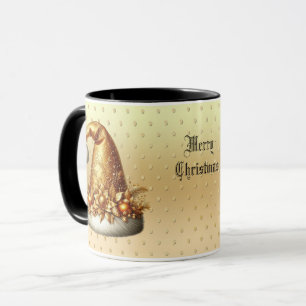 Gold Santa Hat Christmas Holiday Mug