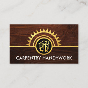 Gold Saw Handyman Tools Business Card