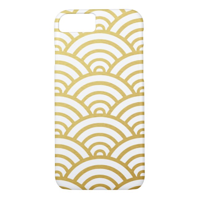 Gold Scallop Pattern iPhone 7 Case (Back)