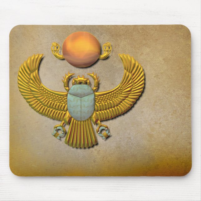 Gold Scarab Mouse Pad (Front)