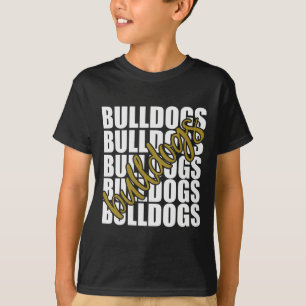 Gold School Sports Fan Team Spirit T-Shirt