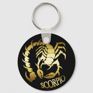 GOLD SCORPIO KEYCHAIN
