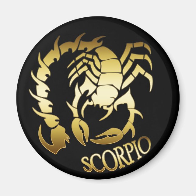 GOLD SCORPIO MAGNET (Front)