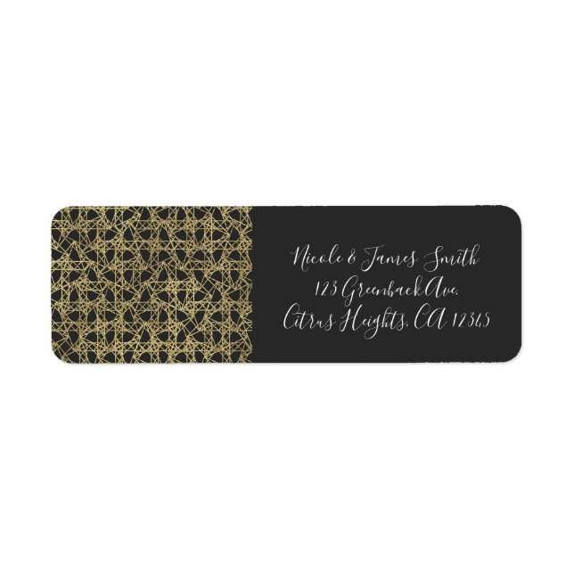 Gold Scratch Golden Modern Glamour Elegant Party (Front)
