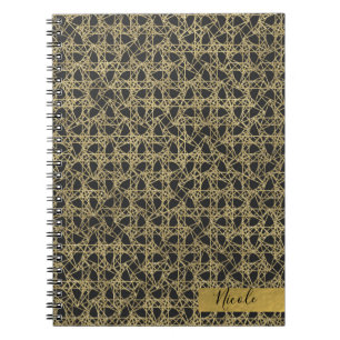 Gold Scratch Golden Modern Glamour Personalized Notebook