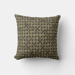 Gold Scratch Golden Modern Glamour Throw Pillow