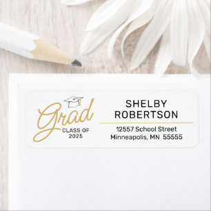 Gold Script Class of 2025 Grad