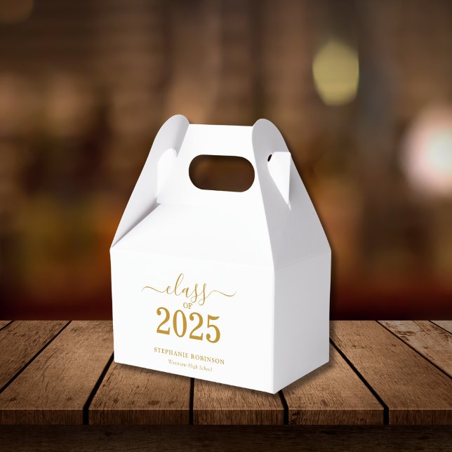 Gold Script Class of 2025 Graduation   Favor Box (Creator Uploaded)