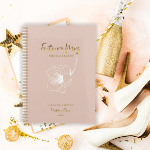 Gold Script Future Mme Blush Wedding planner rose