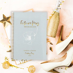 Gold Script Future Mrs. Blush Blue Planner