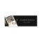 Gold Script Graduation Photo Name Card