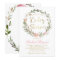 Gold Script Greenery Floral Wreath Baby Shower