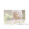 Gold Script Merry Christmas Card in Faux Foil