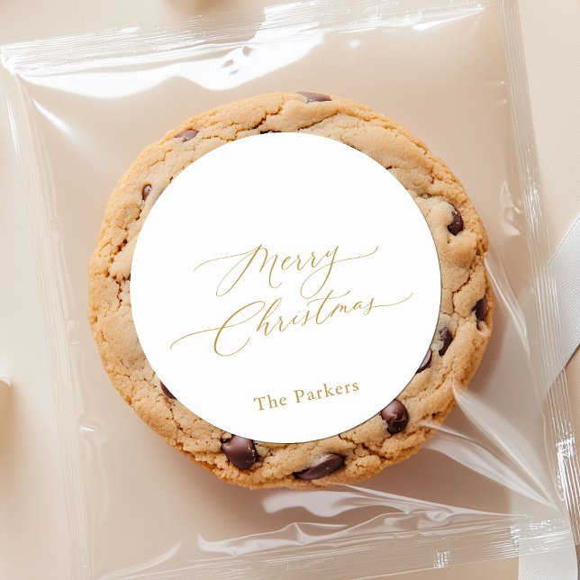 Gold Script Merry Christmas Sticker (Creator Uploaded)