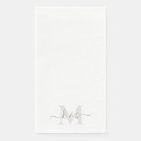 Gold Script Monogram Elegant Wedding