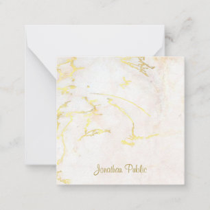 Gold Script Text Marble Handwritten Template