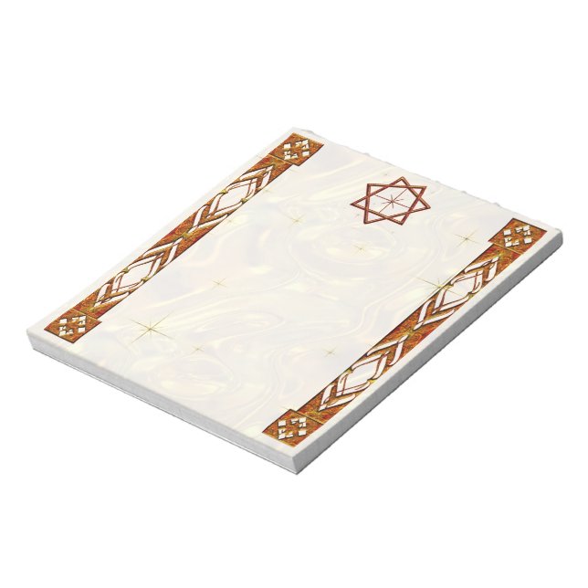 Gold Septagram Notepad (Rotated)