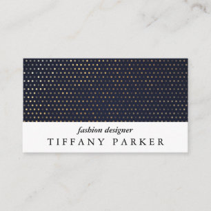 Gold Sequin Pattern Business Card