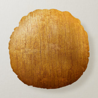 Gold Seriesgold,wallpaper,pattern,rough,abstract,a Round Pillow