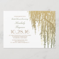 Gold Shades Willow Tree Elegant Bridal Shower