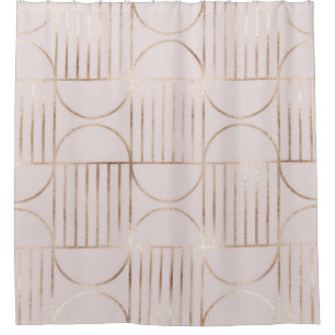 Gold shapes: mid-century modern pattern.