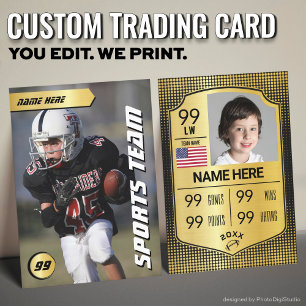 Gold Shield Football Trading Card Player Cards