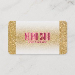 Gold Shimmer Fade Business Card