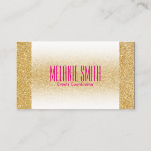 Gold Shimmer Fade Business Card