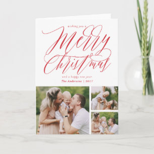 Gold Shimmer Merry Christmas Greeting Card