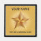 Gold Shining Star Custom Magnet