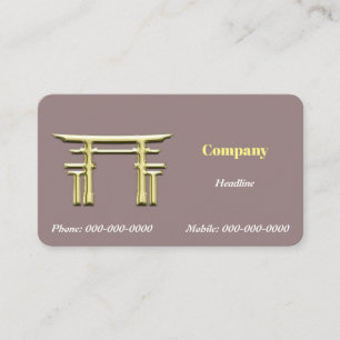 Gold Shinto Business Card