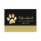  Gold Shiny Dog Paw on black Pet Grooming Service 