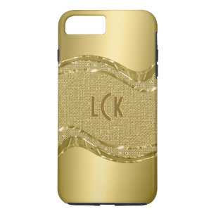 Gold Shiny Look With Faux Diamonds Pattern Case-Mate iPhone Case