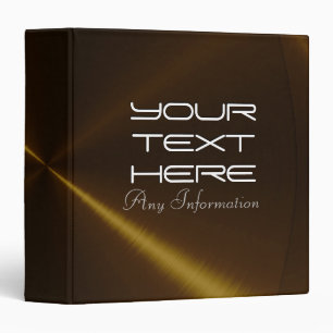 Gold shiny stainless steel metal binders
